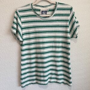 Jungmaven Mountain Stripe Jung Short Sleeve Hemp Organic Cotton Retro Boho